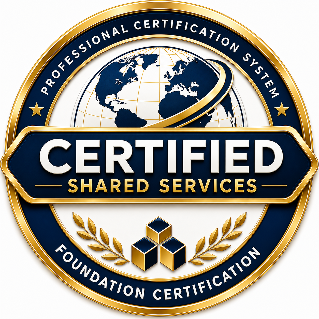 Selo oficial Shared Services Foundation Certification